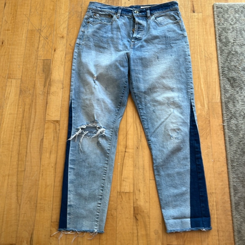Pistola Women’s Distressed Button Front jeans